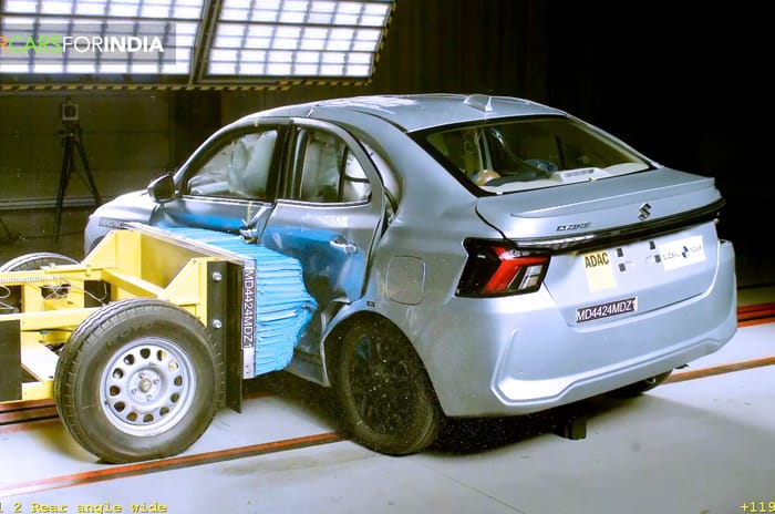 New Maruti Dzire scores 5-star safety rating in GNCAP crash test
